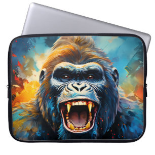 Smiling Gorilla  Laptop Sleeve