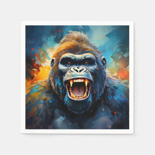 Smiling Gorilla Napkin