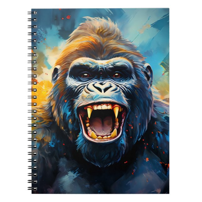 Smiling Gorilla  Notebook (Front)