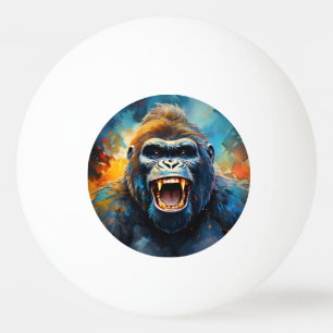 Smiling Gorilla Ping Pong Ball