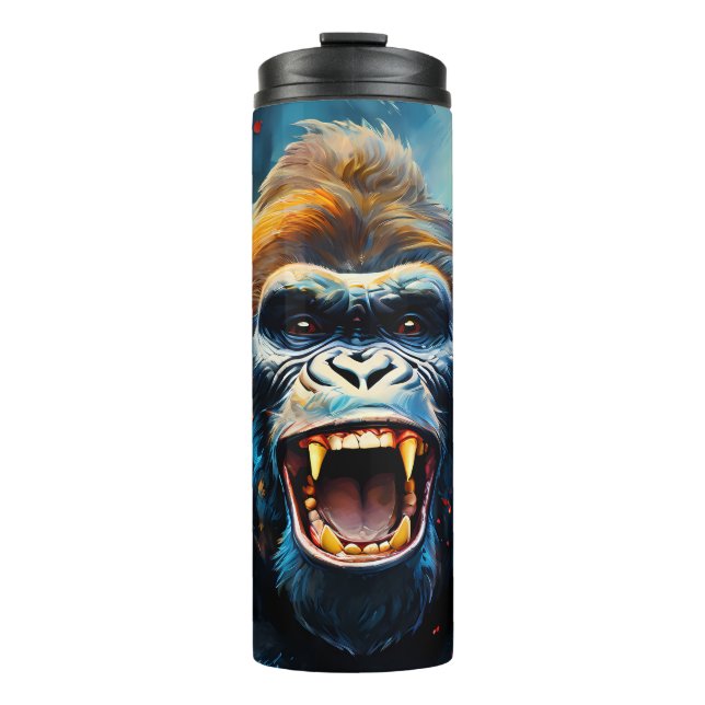 Smiling Gorilla  Thermal Tumbler (Front)
