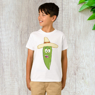 Smiling Green Chilli Pepper T-Shirt