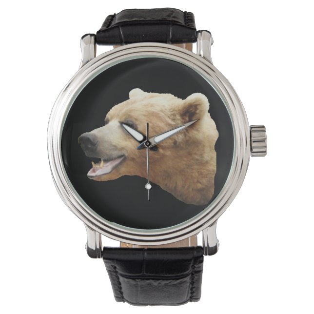 Smiling grizzly bear watch (Front)