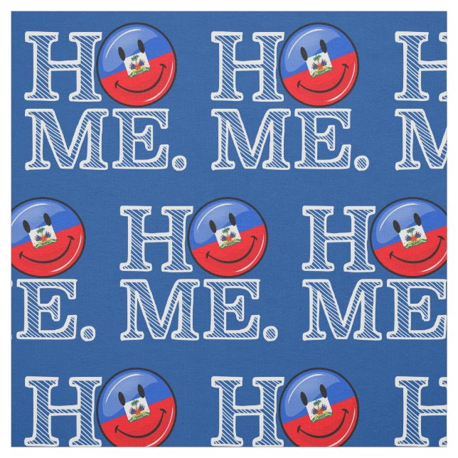 Smiling Haitian Flag Housewarming Fabric (Swatch)
