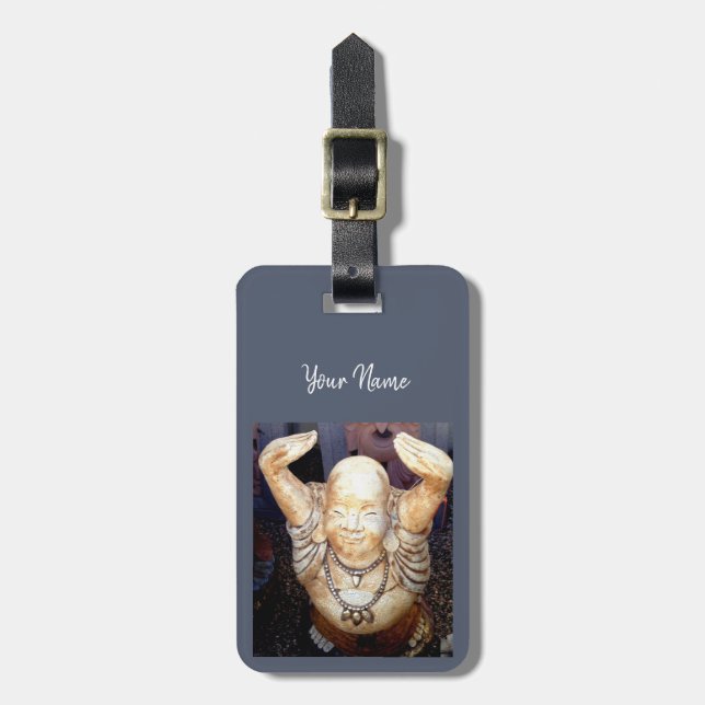 smiling happy  buddha tag (Front Vertical)