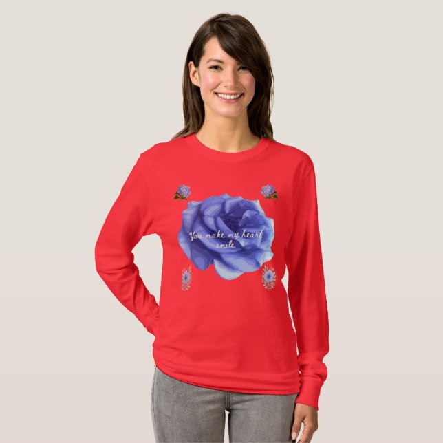 Smiling heart red T-Shirt (Front Full)