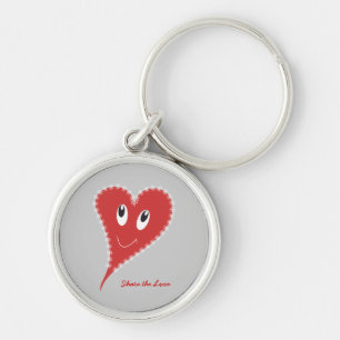 Smiling Heart Valentine’s Keychain