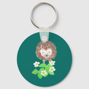 Smiling Hedgehog Keychain