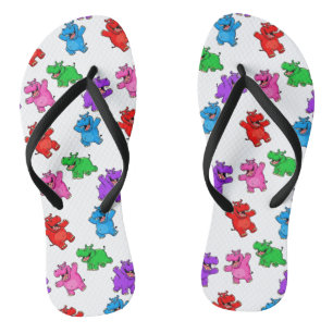 Smiling Hippo Collection Flip Flops