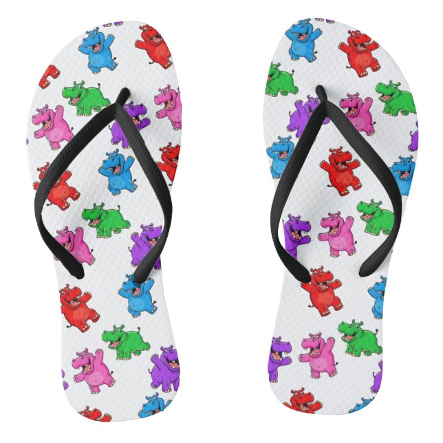 Smiling Hippo Collection Flip Flops (Footbed)