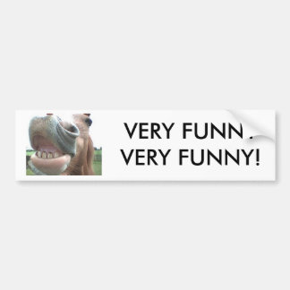 Smiling Horse Bumper Sticker VERY FUNNY!
