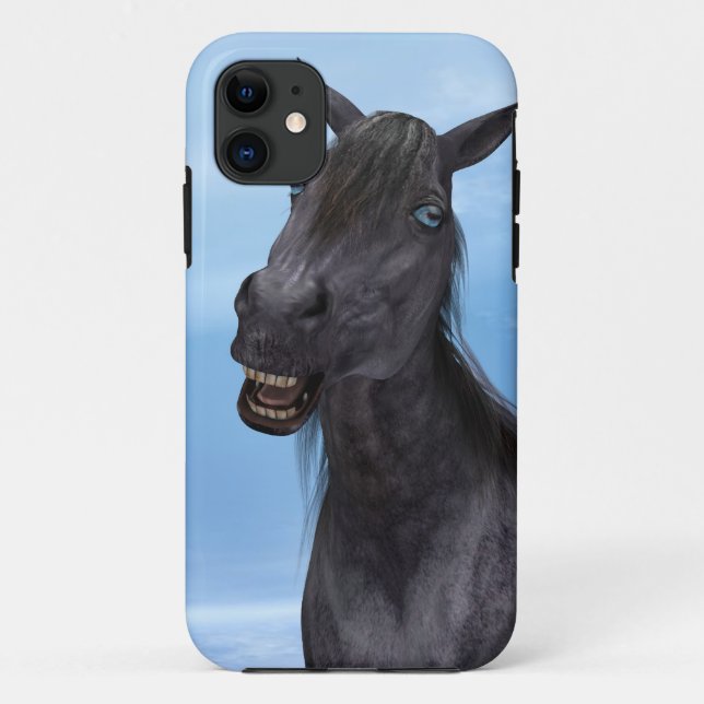Smiling Horse Case-Mate iPhone Case (Back)