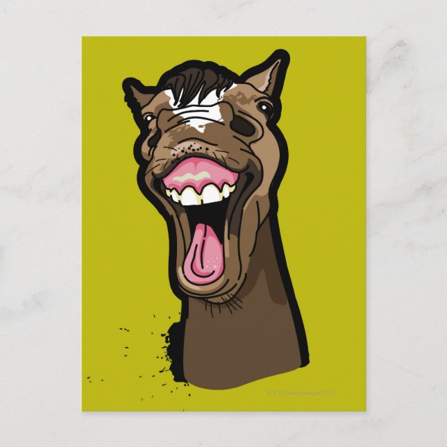 Smiling Horse Postcard (Front)