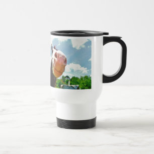 Smiling Horse Travel Mug