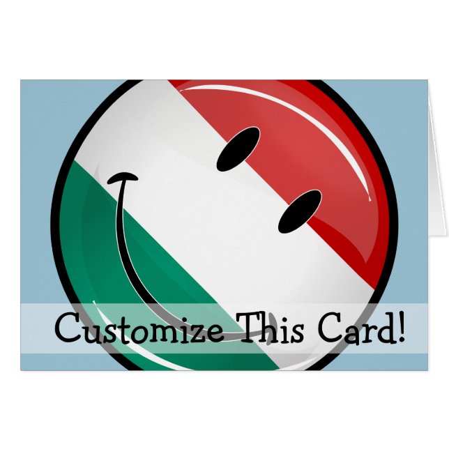 Smiling Hungarian Flag (Front Horizontal)