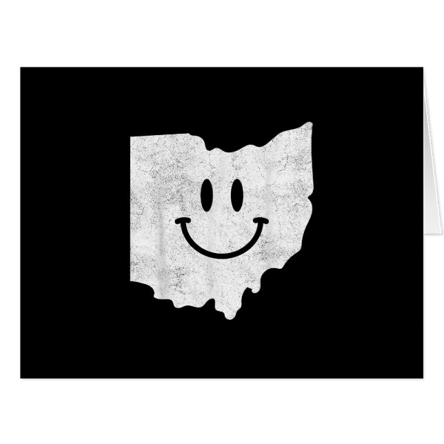 Smiling in OH – Funny Ohio Happy Face  (Front Horizontal)