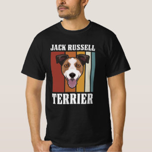 Smiling Jack Russell Terrier Retro T-Shirt