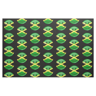 Smiling Jamaican Flag Fabric