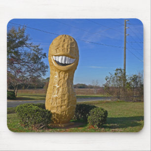 Smiling Jimmy Carter Peanut - Plains Georgia Mouse Pad