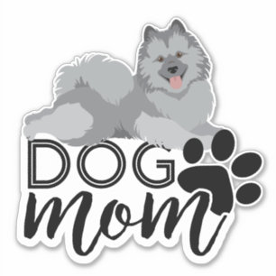 Smiling Keeshond Dog Mom Graphic