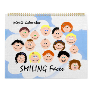 Smiling Kids Faces Personalize Your Own Calendar