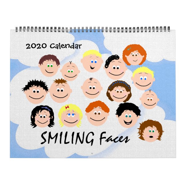 Smiling Kids Faces Personalize Your Own Calendar (Cover)