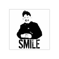 Smiling Kim Jong Un
