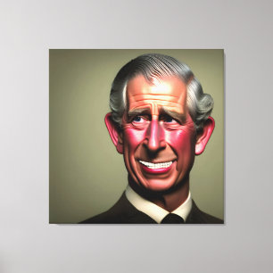 Smiling King Charles III Wall Art