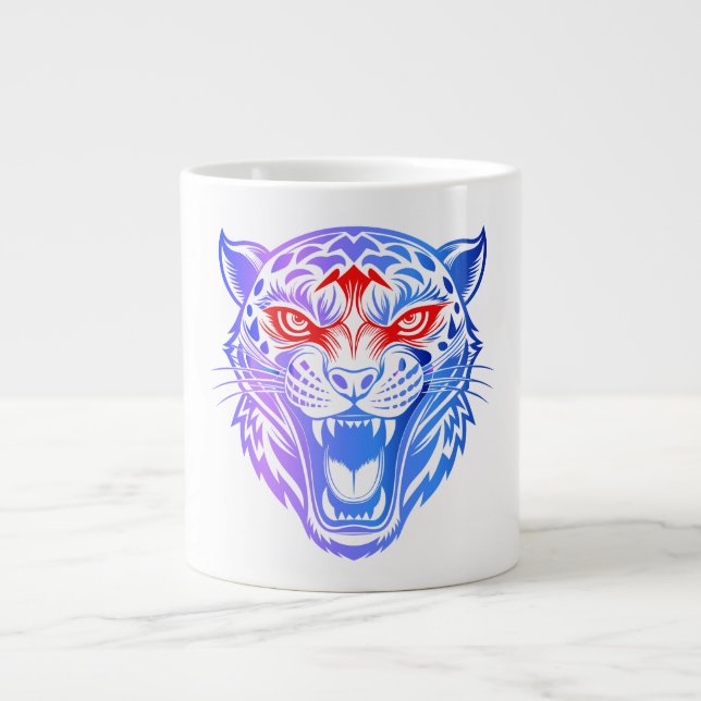 Smiling Kitty Large Coffee Mug (Front)