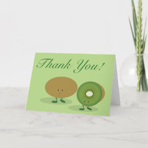 Smiling Kiwi thank you Card