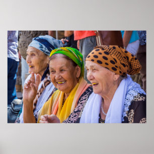 Smiling Ladies Poster