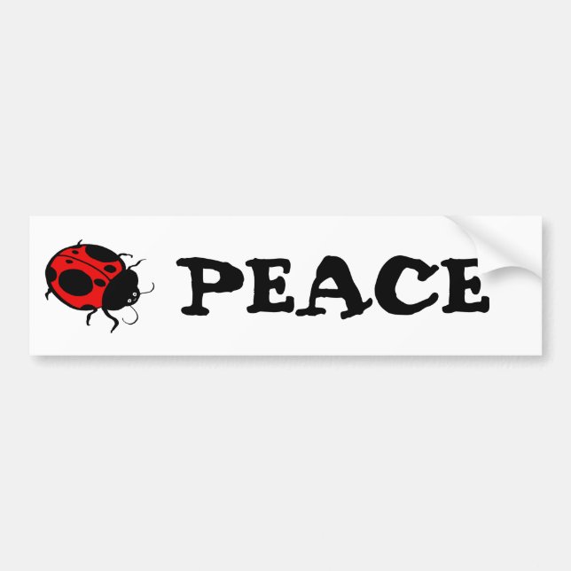 Smiling Ladybug  - Bumper Sticker (Front)