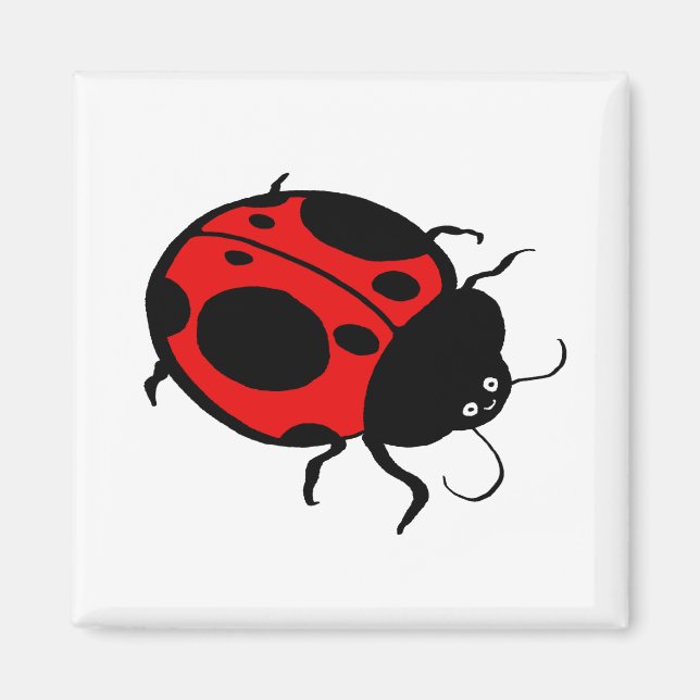 Smiling Ladybug  - Magnet (Front)