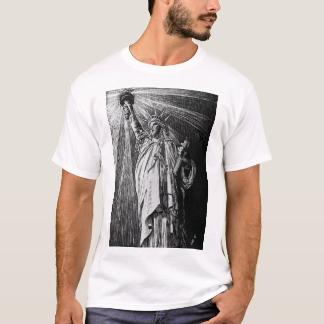 Smiling Liberty T shirt (Front)