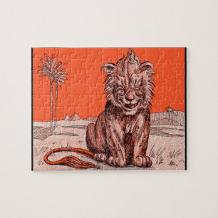 smiling lion jigsaw puzzle