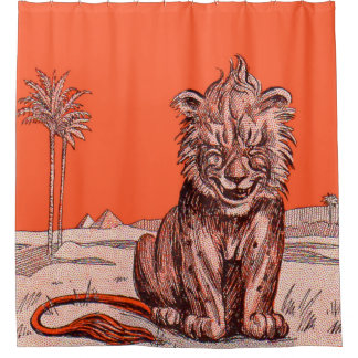 smiling lion print