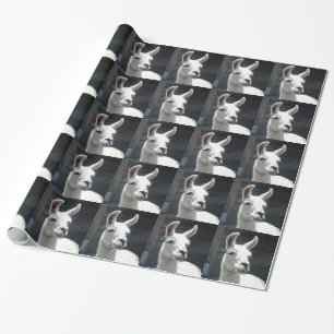 Smiling Llama Wrapping Paper
