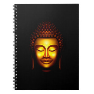 Smiling Lord Buddha Gold and Black Notebook