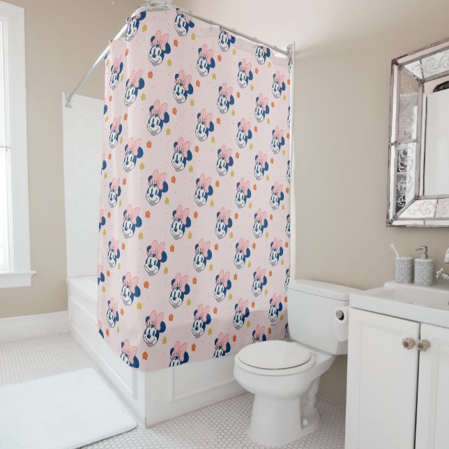 Smiling Minnie Mouse Floral Pattern (In Situ)