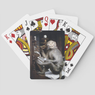 Smiling Monkey Playing Cards