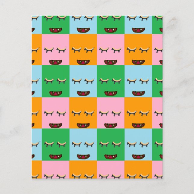 Smiling monster block faces (Front)