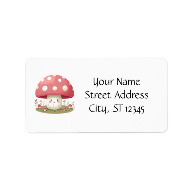 Smiling Mushroom Label (Front)