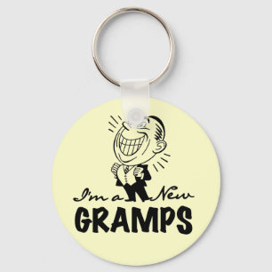 Smiling New Gramps T-shirts and Gifts Keychain