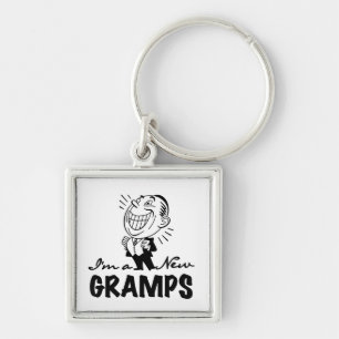 Smiling New Gramps T-shirts and Gifts Keychain