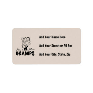 Smiling New Gramps T-shirts and Gifts Label