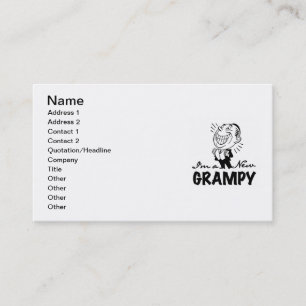 Smiling New Grampy T-shirts and Gifts Business Card