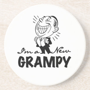 Smiling New Grampy T-shirts and Gifts Coaster