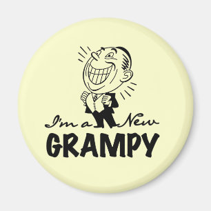 Smiling New Grampy T-shirts and Gifts Magnet