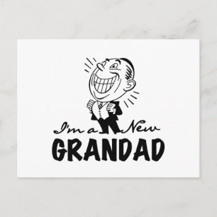 Smiling New Grandad T-shirts and Gifts Postcard