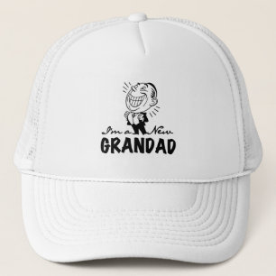 Smiling New Grandad T-shirts and Gifts Trucker Hat